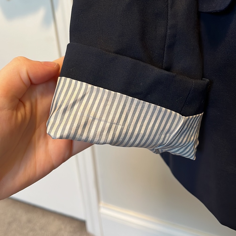 J. Crew navy blue blazer size 4 - Picture 7 of 10